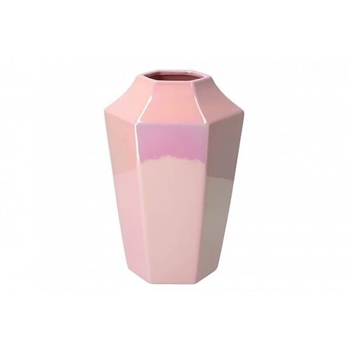 Vaas Daar pearl pink facet high 17x25cm 