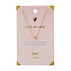 Timi Timi Lots of Love Sliding Heart - ketting - goud