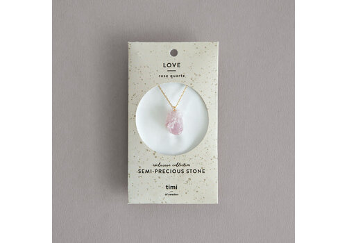 Timi Timi Semi-precious stone - ketting -  Rose quartz
