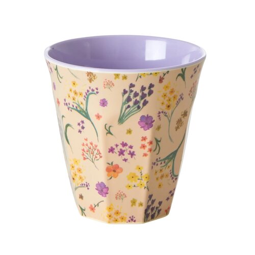 Rice Medium Melamine Cup - Multi - Wild Flower Print 