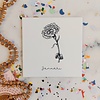 Geboortebloem tegeltje - Januari
