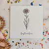 Geboortebloem tegeltje - September