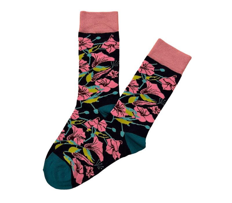 No More Boring Socks - Flowers - One size