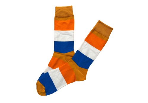 No More Boring Socks No More Boring Socks - Orange stripes - One size