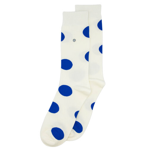 Alfredo Gonzales - Medium dots - Off white/Blue 