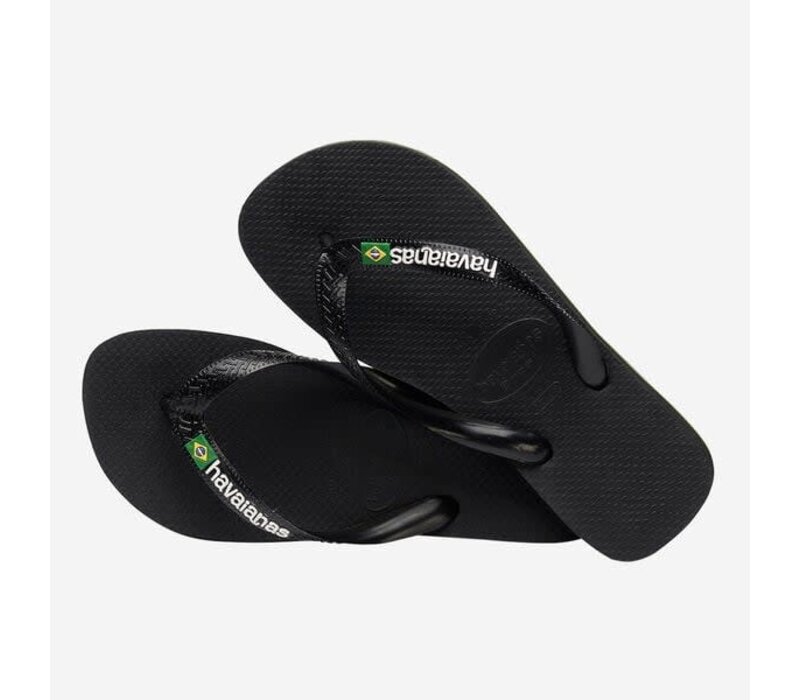 Havaianas slippers - Brasil logo - zwart