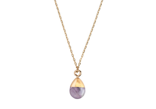 Timi Timi Ketting Gold Dipped Amethyst