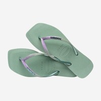 Havaianas slippers - Slim Square Glitter - Mint Groen