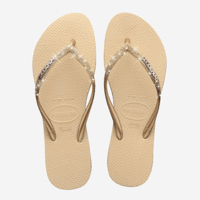 Havaianas slippers - Slim Glitter - Zandkleurig