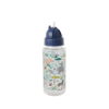 Rice Plastic Drinking bottle - Dusty Green - Jungle Animals