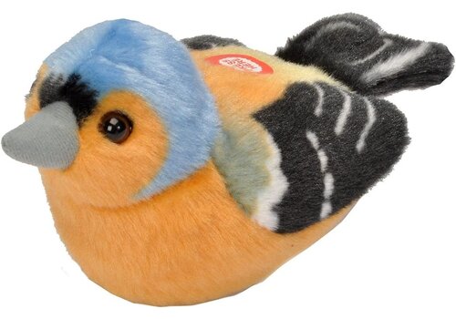 Trendzz for you Knuffel - Vogel - Met geluid - Chaffinch - Vink