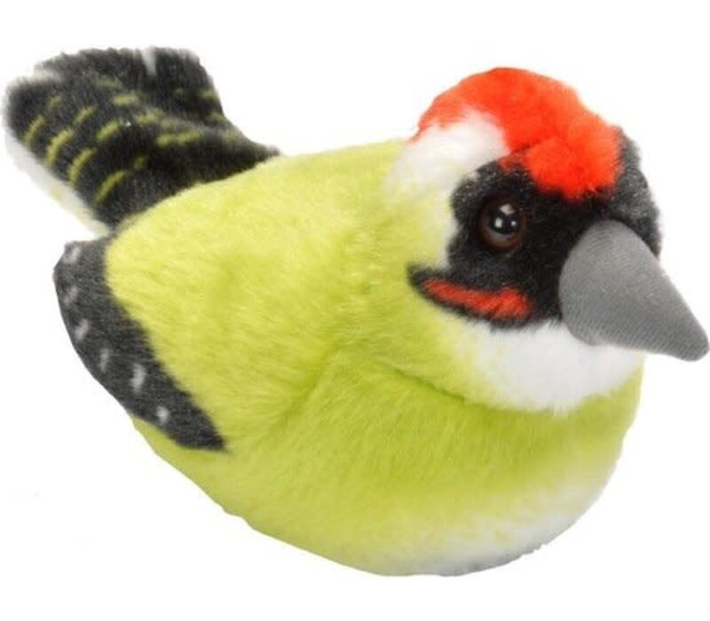 Knuffel - Vogel - Met  geluid - Green Woodpecker - Groene Specht