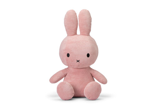 Bon Ton Toys Nijntje knuffel  (Miffy) Sitting Corduroy Pink (70cm)