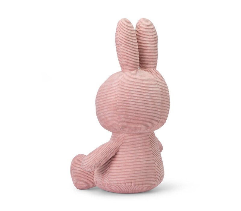 Nijntje knuffel  (Miffy) Sitting Corduroy Pink (70cm)