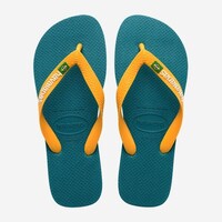 Havaianas slippers - Brasil Logo - Zeeblauw/Oranje