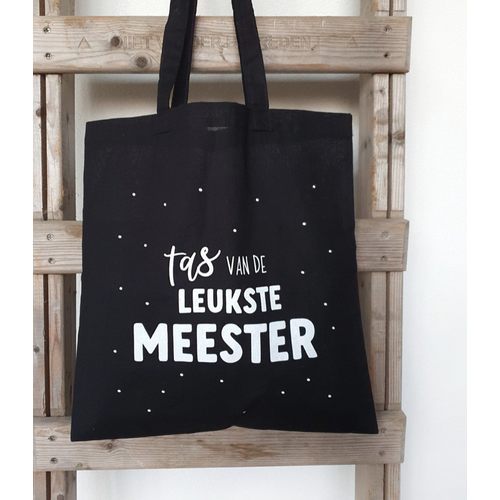 Totebag - Tas van de leukste meester 