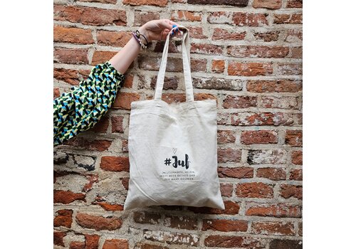 Holy Cow! Totebag/Canvas tas -#Juf