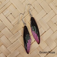 (Echte) vlinder oorbellen - Fairy wing  - (Diverse kleuren)