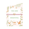 Timi Timi Armbandje - You are beautiful - Vlinder - Goud