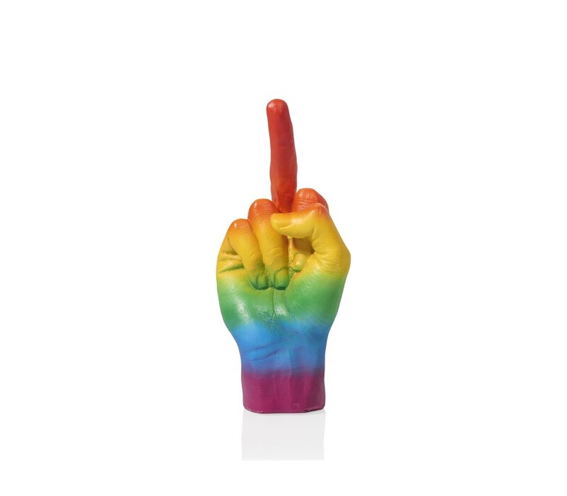 Bitten - The finger Sculpture Rainbow