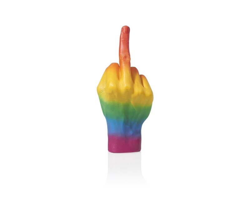 Bitten - The finger Sculpture Rainbow