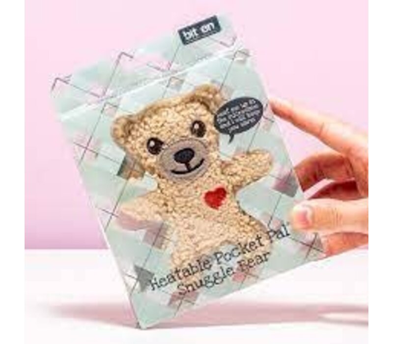 Bitten Heatable Pocket Pal - Snuggle Bear - Klein Warmtekussen