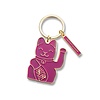 Donkey lucky cat key ring Purple