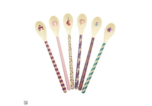 Rice by Rice Rice Melamine Latte Spoon - Viva la Vida - Paarse Ui