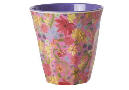 Rice by Rice Rice Medium Melamine Cup - Swedish Flower Print