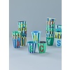 Rice Medium Melamine Cup - Alphabet - Stripe - Bluish - Letter U