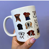 Eat Mielies Weird Illustrations Eat Mielies - Mug - Dog Heads