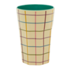 Rice by Rice Rice Tall Cup - Cream - Check Print