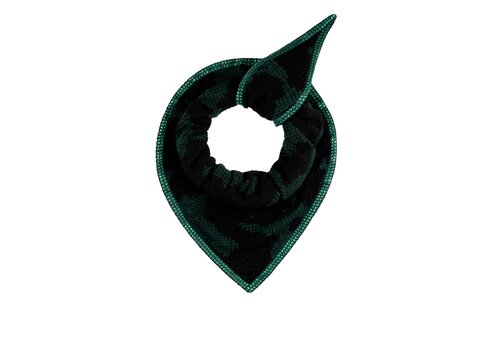 Pom Amsterdam Pom Amsterdam SHAWL - Camo Green Black