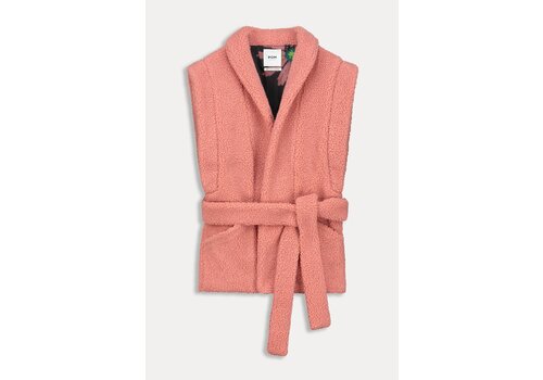 Pom Amsterdam SALE! Pom Amsterdam GILET - Teddy Dusty Pink