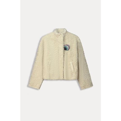 Pom Amsterdam JACKET - Teddy Ecru 