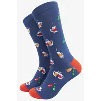 Sock Talk Bamboo - Beer Party Blue 40/46