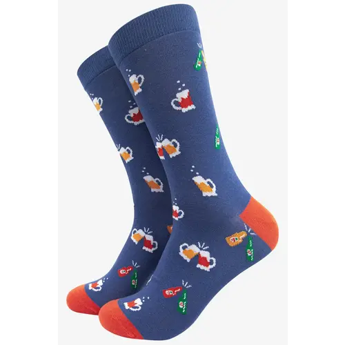 Sock Talk Bamboo - Beer Party Blue 40/46 