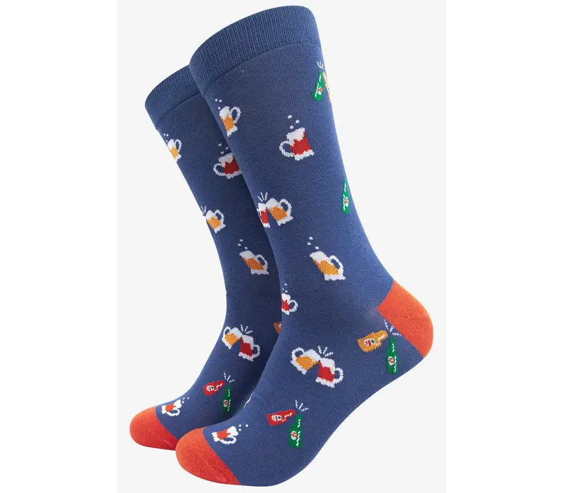 Sock Talk Bamboo - Beer Party Blue 40/46