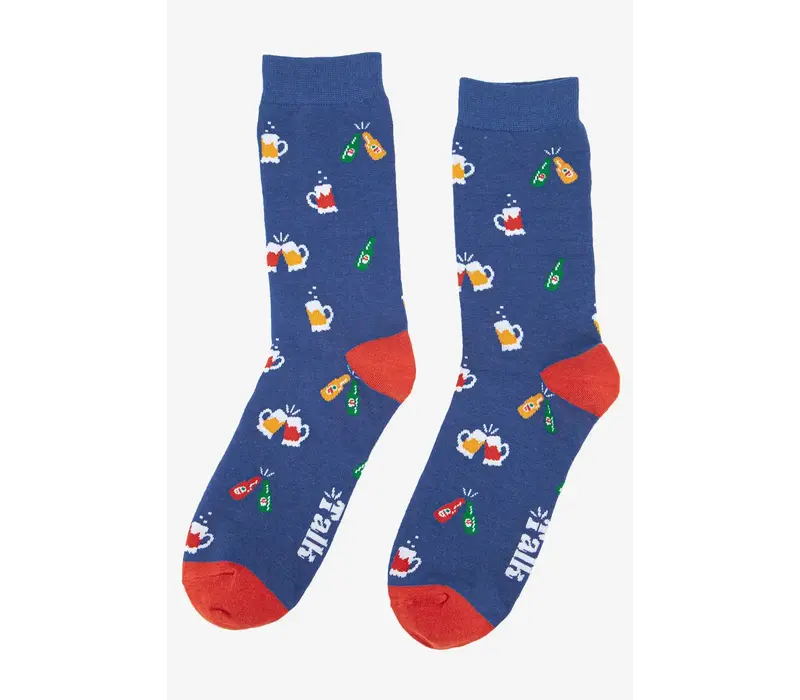 Sock Talk Bamboo - Beer Party Blue 40/46