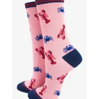 Sock Talk Bamboo - Crab & Lobster Pink 36/40