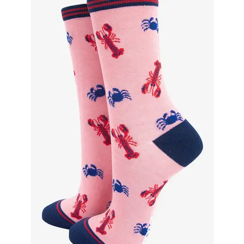 Sock Talk Bamboo - Crab & Lobster Pink 36/40 