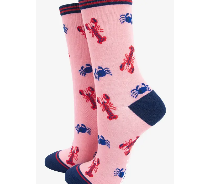 Sock Talk Bamboo - Crab & Lobster Pink 36/40