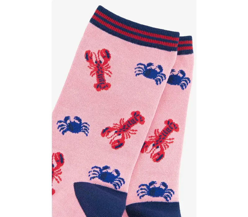 Sock Talk Bamboo - Crab & Lobster Pink 36/40