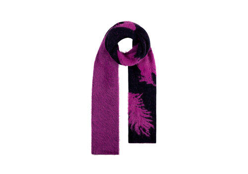SALE! Pom Amsterdam -Shawl- Feathers Midnight Blue-OS