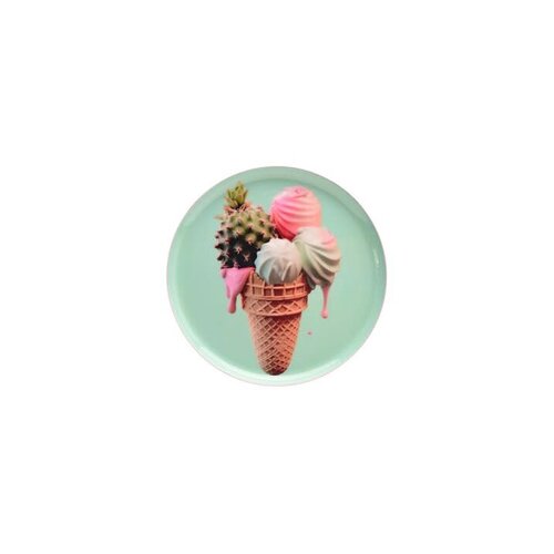 Love plate ICE CREAM, ROUND, MINT 