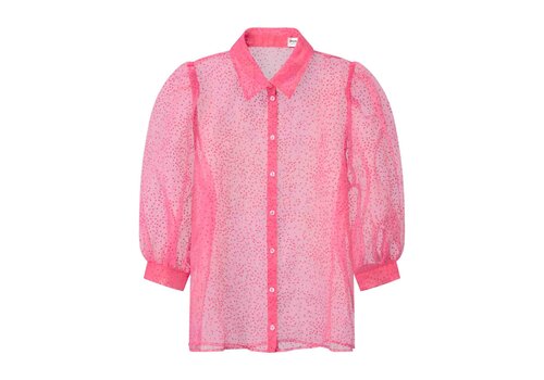 Pom Amsterdam Pom Amsterdam BLOUSE - Raspberry Dots Pink