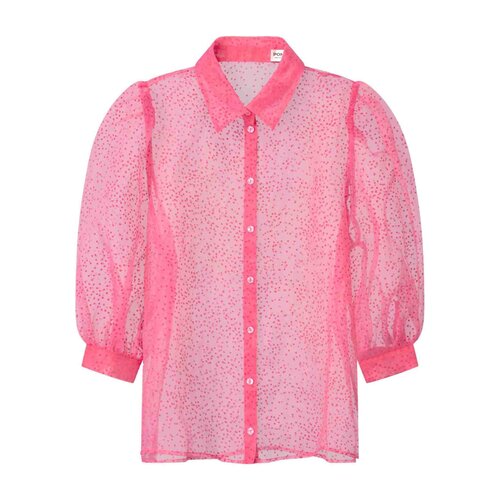 Pom Amsterdam BLOUSE - Raspberry Dots Pink 