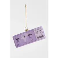 Yup in de Boom - Kerstbal - Boardingpass Amsterdam - Bali