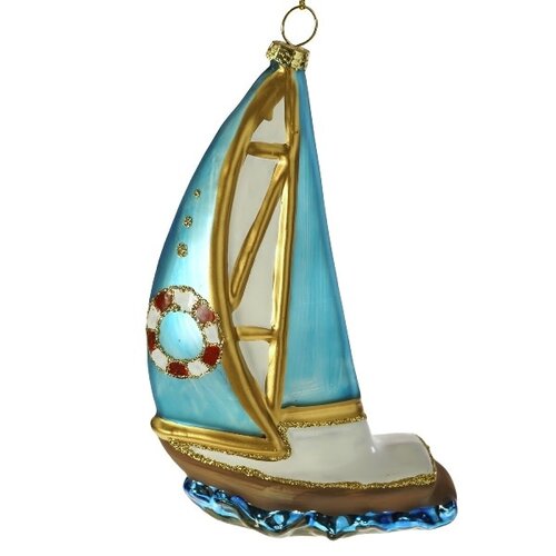 Kerstbal - zeilboot 