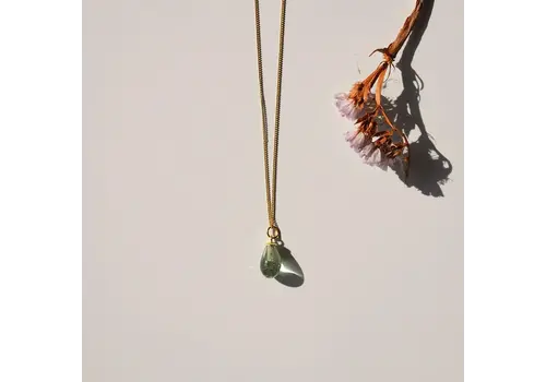 Vinoos Vinoos Wine Jewelry - ode to green collection - up cycled glass necklace troostparel